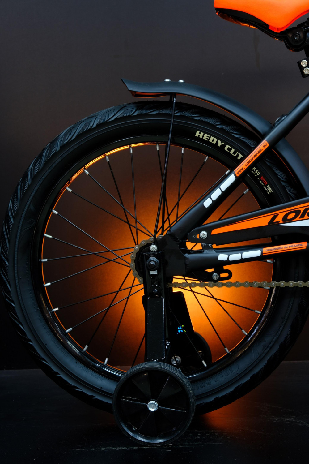 Lorak Junior 20 Boy Матовый Чёрный/Оранжевый