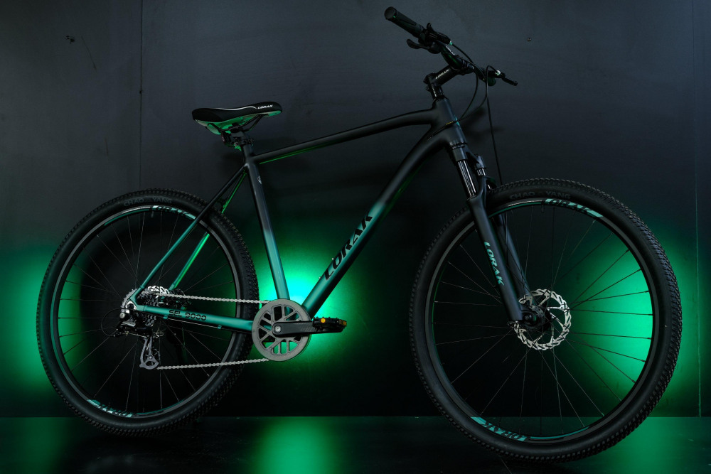 LORAK Sel 9000 8 sp Матовый Чёрный/Зелёный 19р (на рост 171-182)