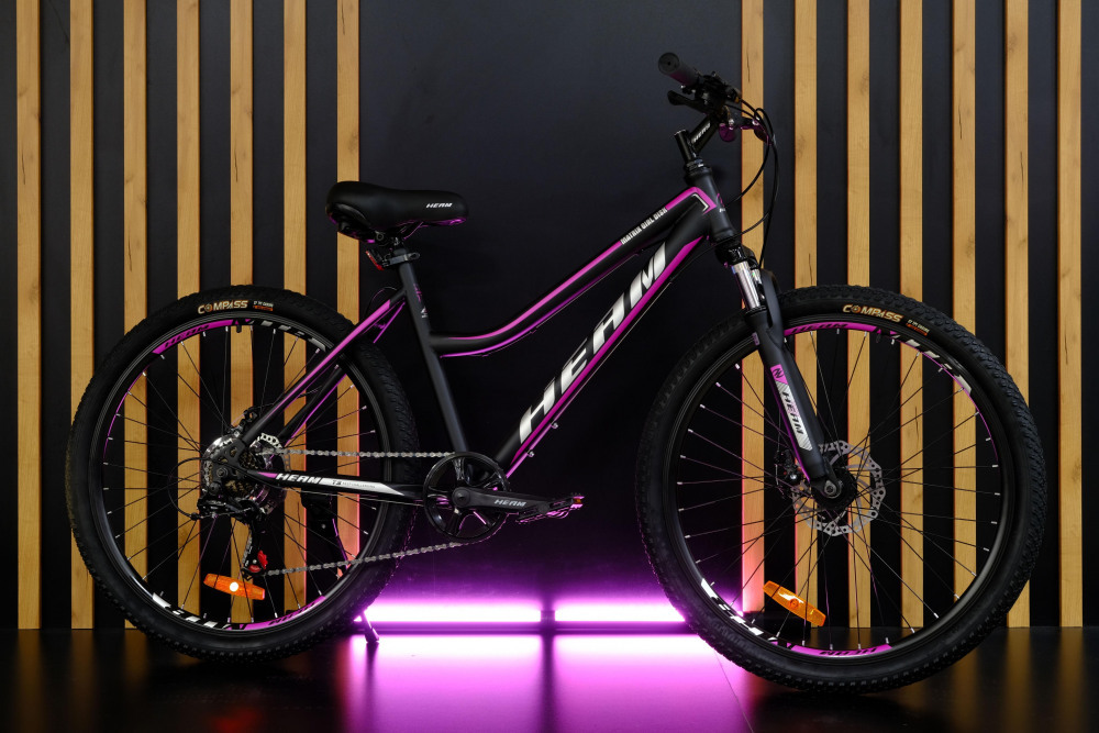 HEAM MATRIX 26 GIRL DISK Матовый Чёрный/Розовый рама 17 (на рост 155-173)